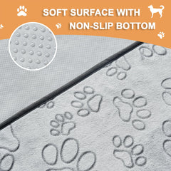 Qeils puppy pads multipurpose use for crate, bed, or playpen.