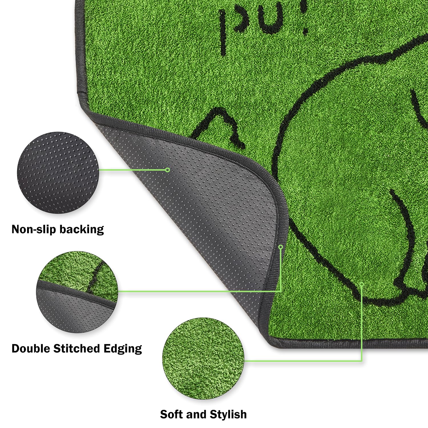 Qeils puppy pads non-slip-back keep pads secure on slick floors.