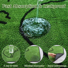 Qeils reusable puppy pads 36x24 in-use demonstrating absorbent, leakproof performance.