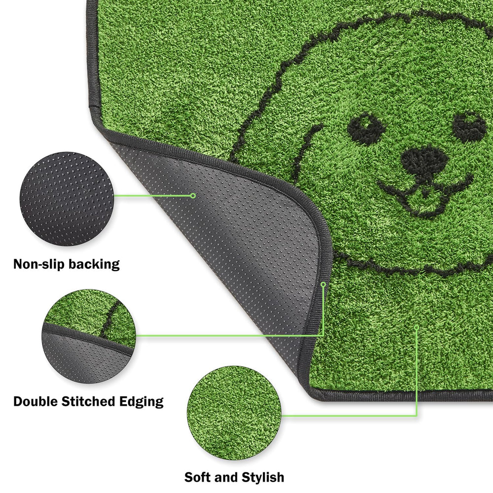 Qeils reusable puppy pads absorbent closeup highlights extra-absorbent core and odor control.