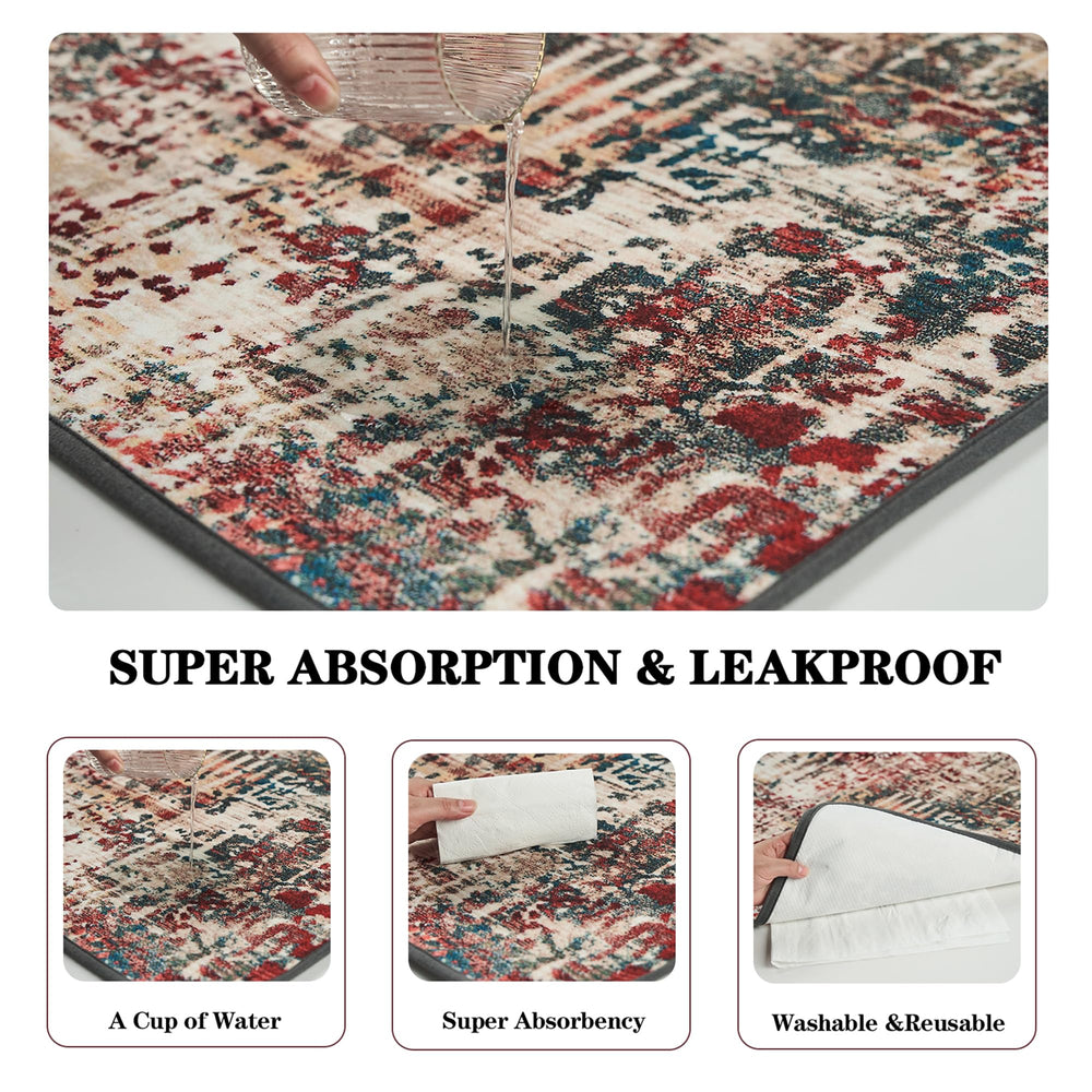 Qeils washable pee pad anti-slip bottom keeps pad in place during use.