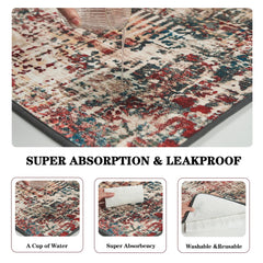 Qeils washable pee pad anti-slip bottom keeps pad in place during use.