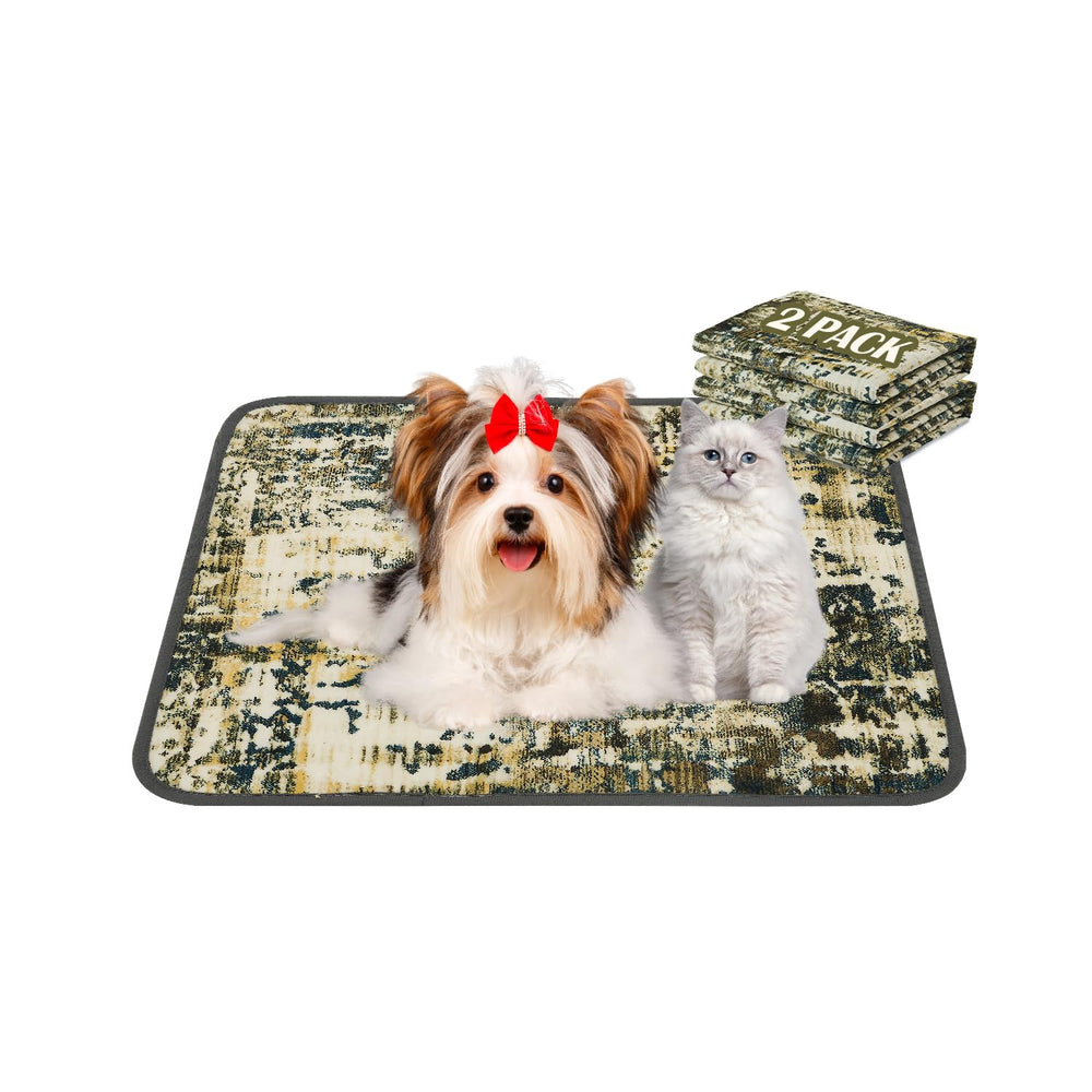 Qeils washable pee pad pack of two 18x24 inches for easy home training