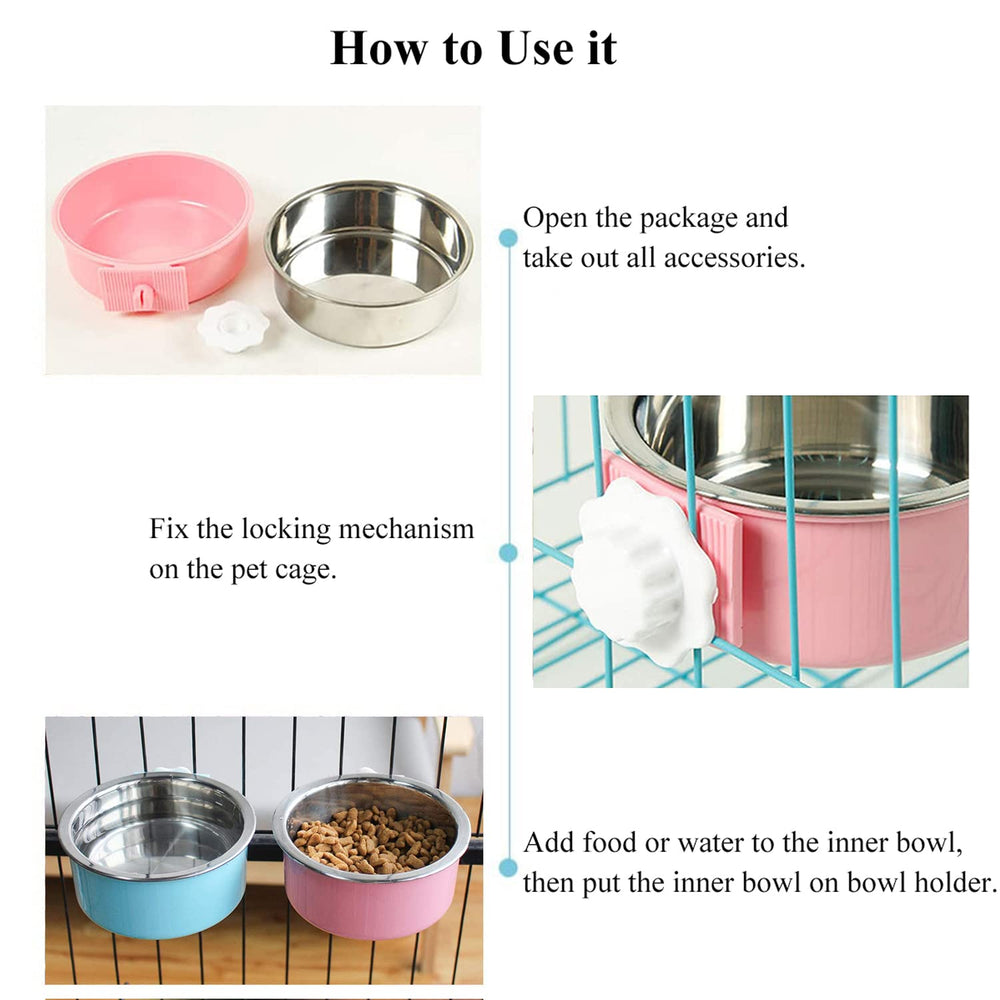 QIYADIN locking mechanism keeps bowls stably attached to the crate.