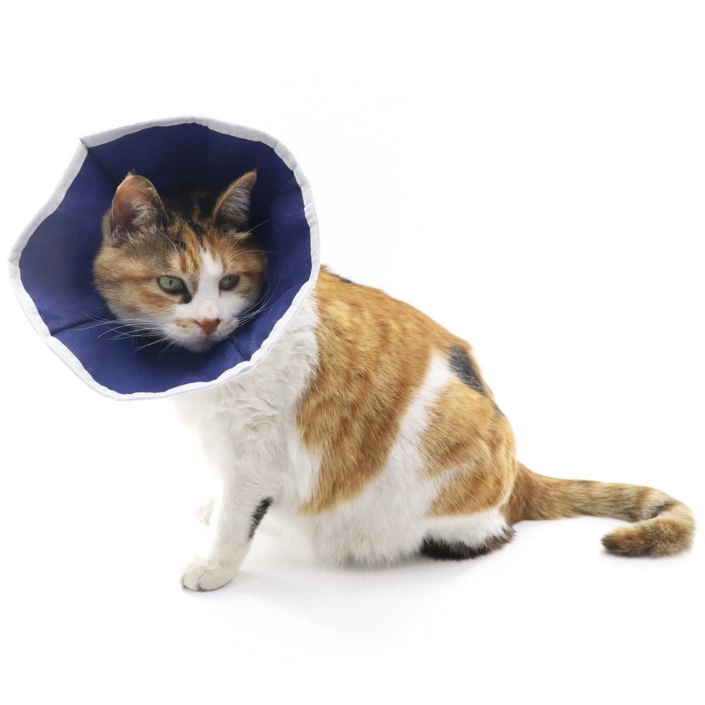 QIYADIN soft cat recovery collar with nonwoven fabric delivers breathable comfort during recovery.