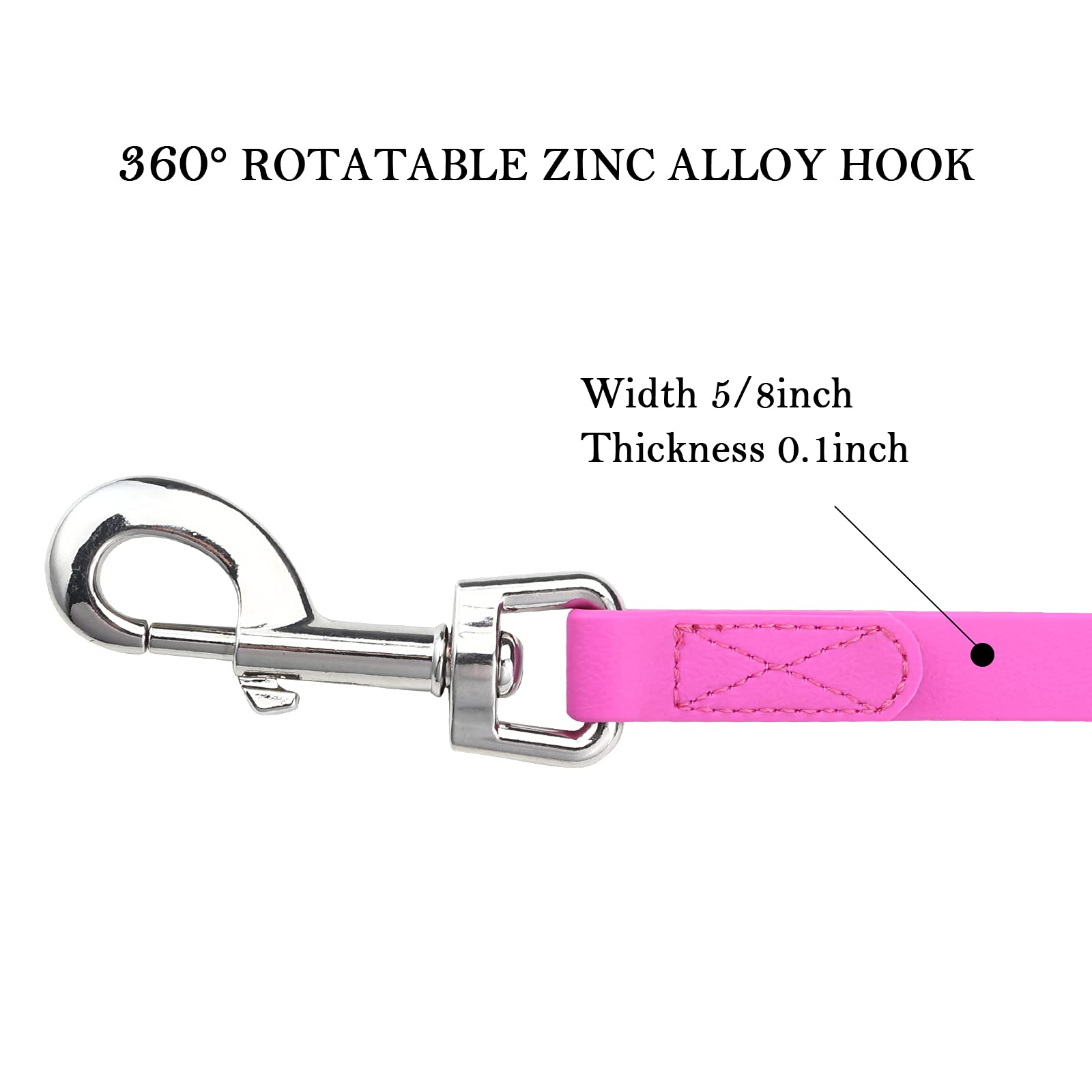 Qiaosite color options purple blue green pink highlighting customization for different dogs.