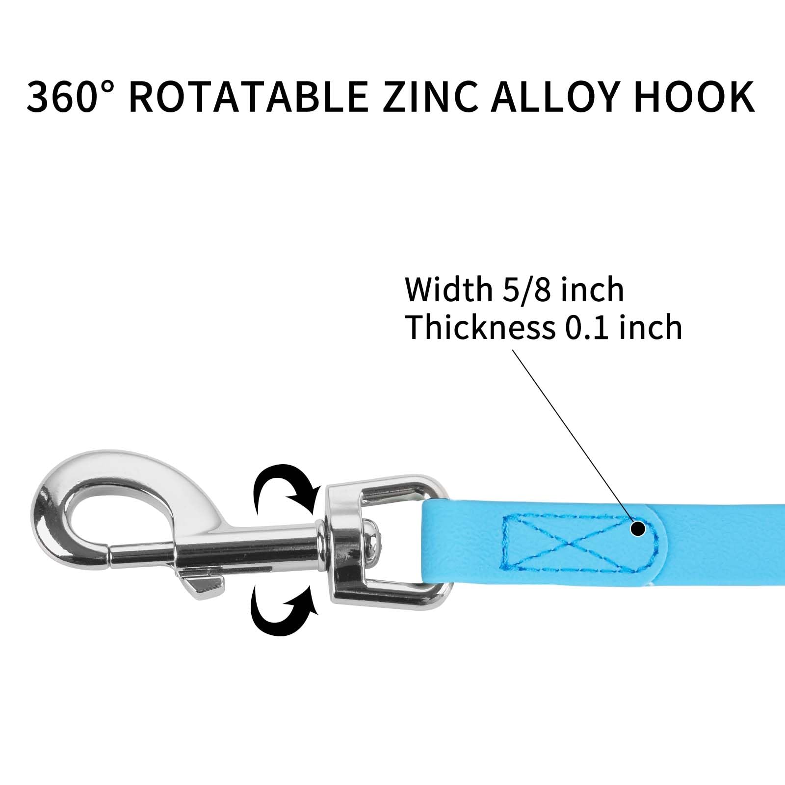 Qiaosite 50ft training leash on beach scene demonstrates outdoor recall potential.