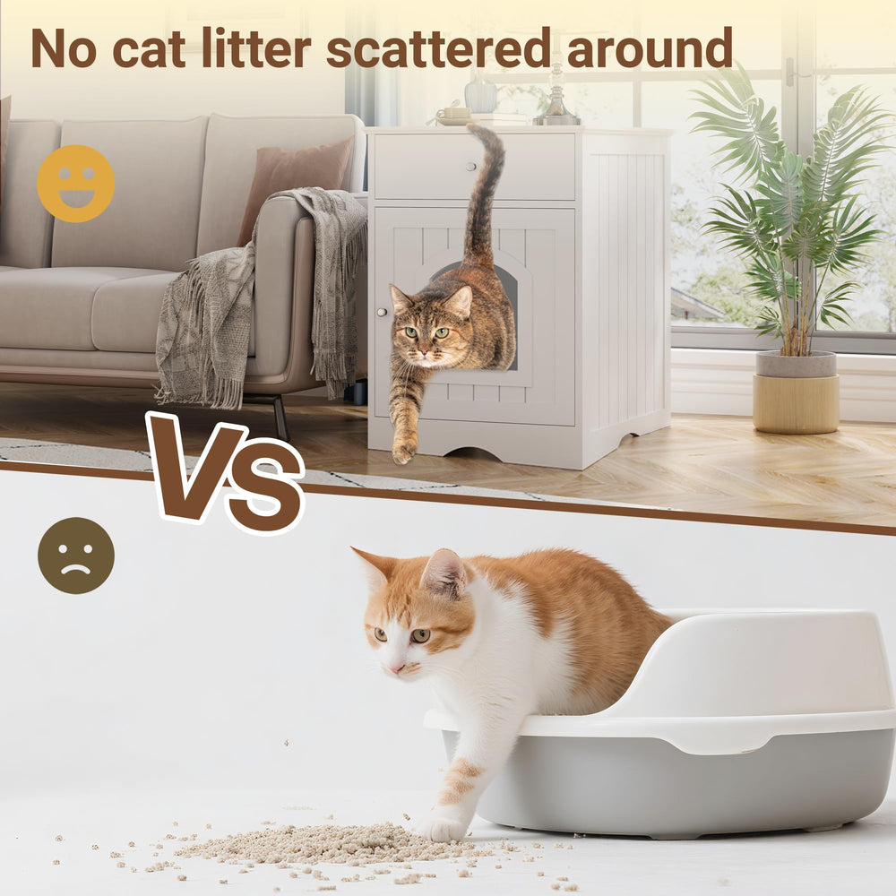 Qiaoxuan litter box enclosure assembly guide demonstrates quick setup in minutes