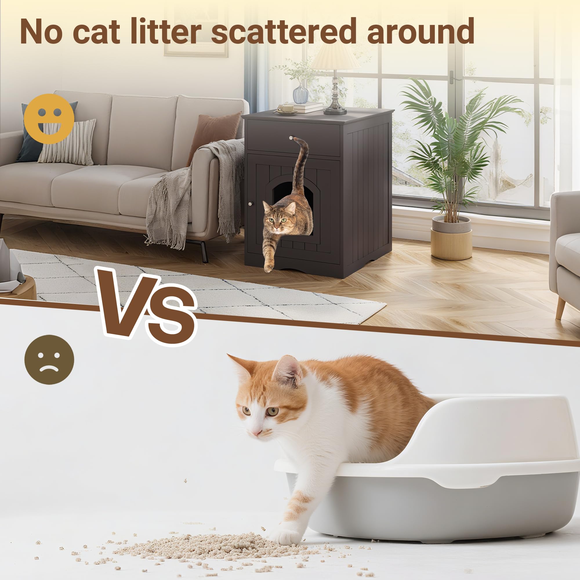 Qiaoxuan enclosure entry-door design provides easy access for scooping.