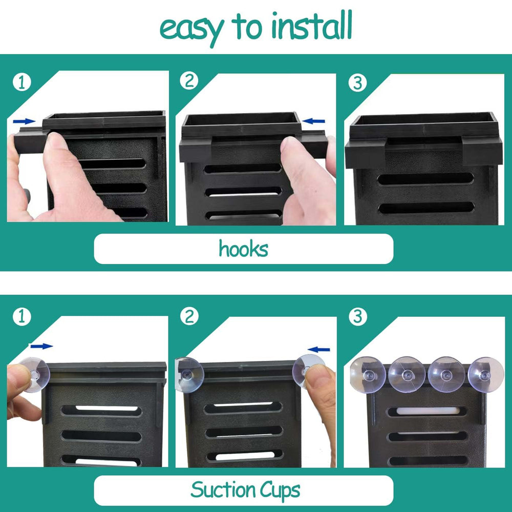 QICIKRASE hanging brackets three sizes enable flexible aquarium mounting