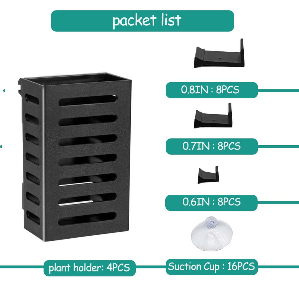 QICIKRASE packaging includes 4 cups and 12 hooks for easy setup