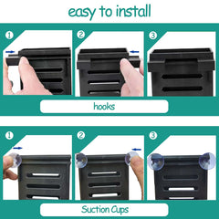 QICIKRASE planter cups brackets three hanging options enable flexible tank mounting.