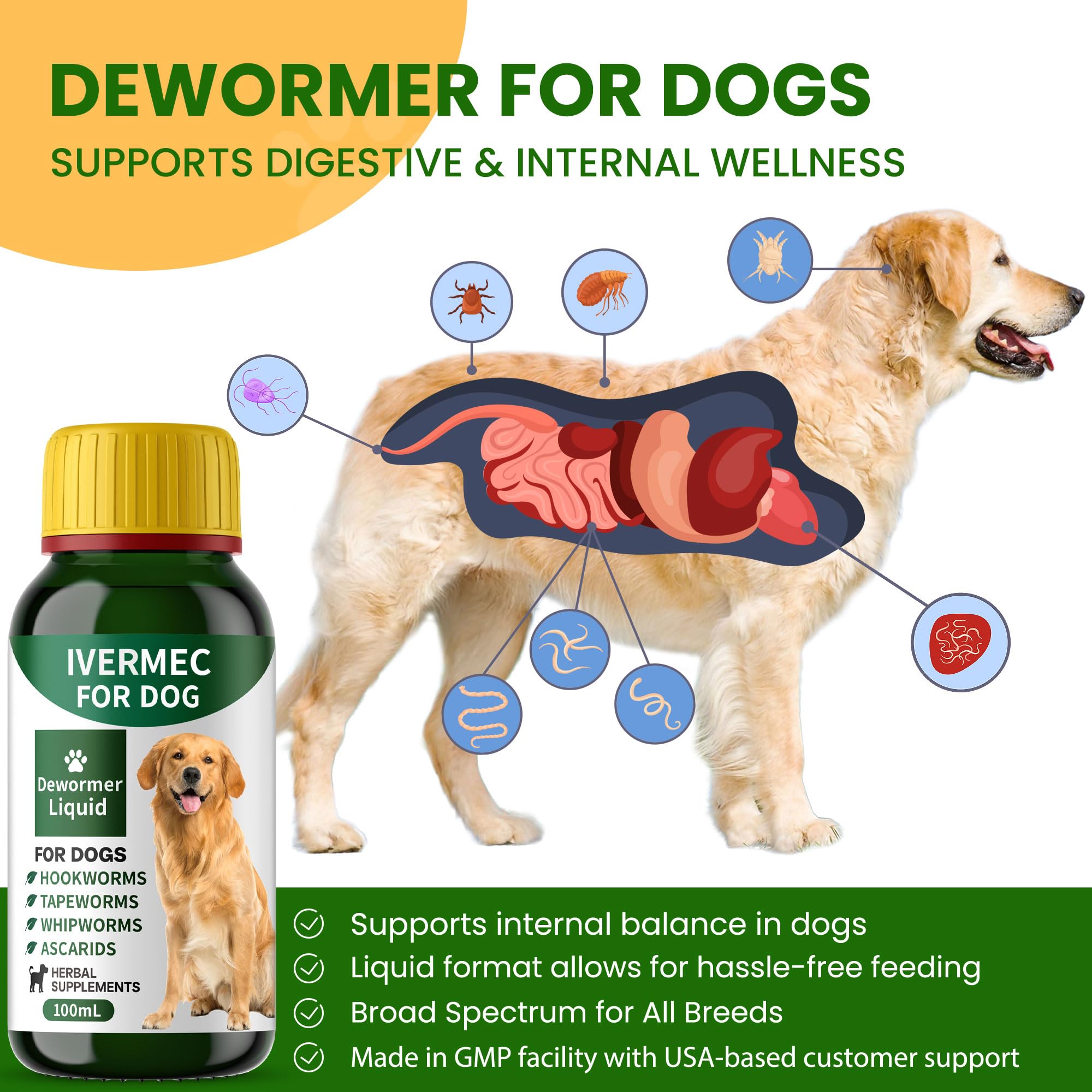 QIFEISHANKA lvermect dosing syringe shows precise at-home administration for dogs.