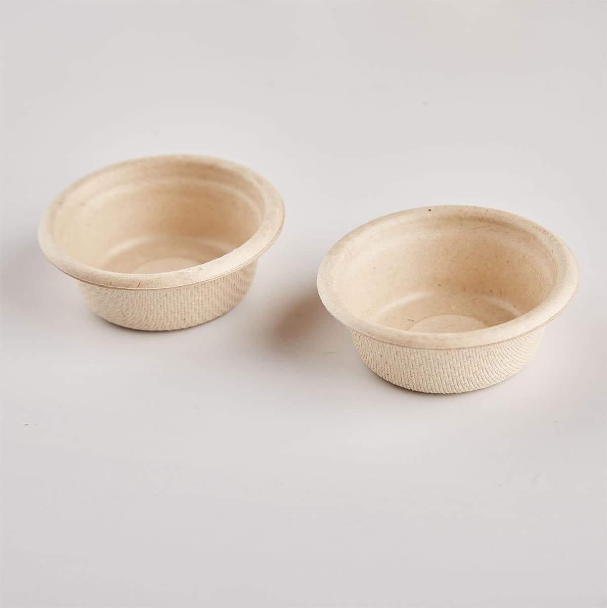 QIHYCUF natural plant-fiber feeding cups for easy food dispense