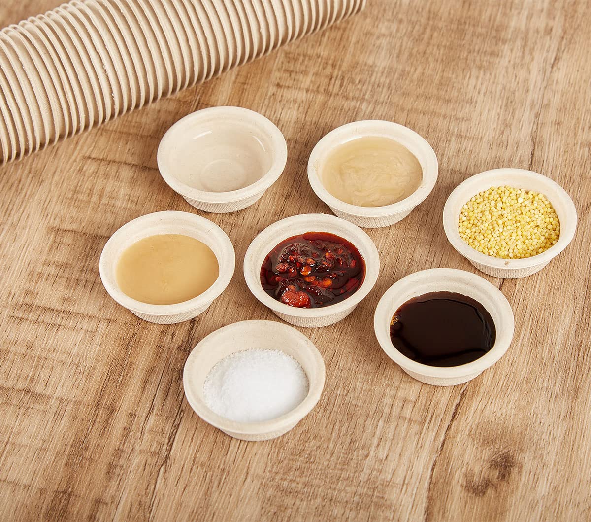 QIHYCUF 100-pack reptile feeding cups bulk supply for terrariums