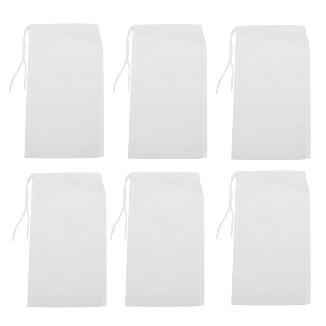 QIHYCUF fine media bag 6-pack front view improves filtration organization.