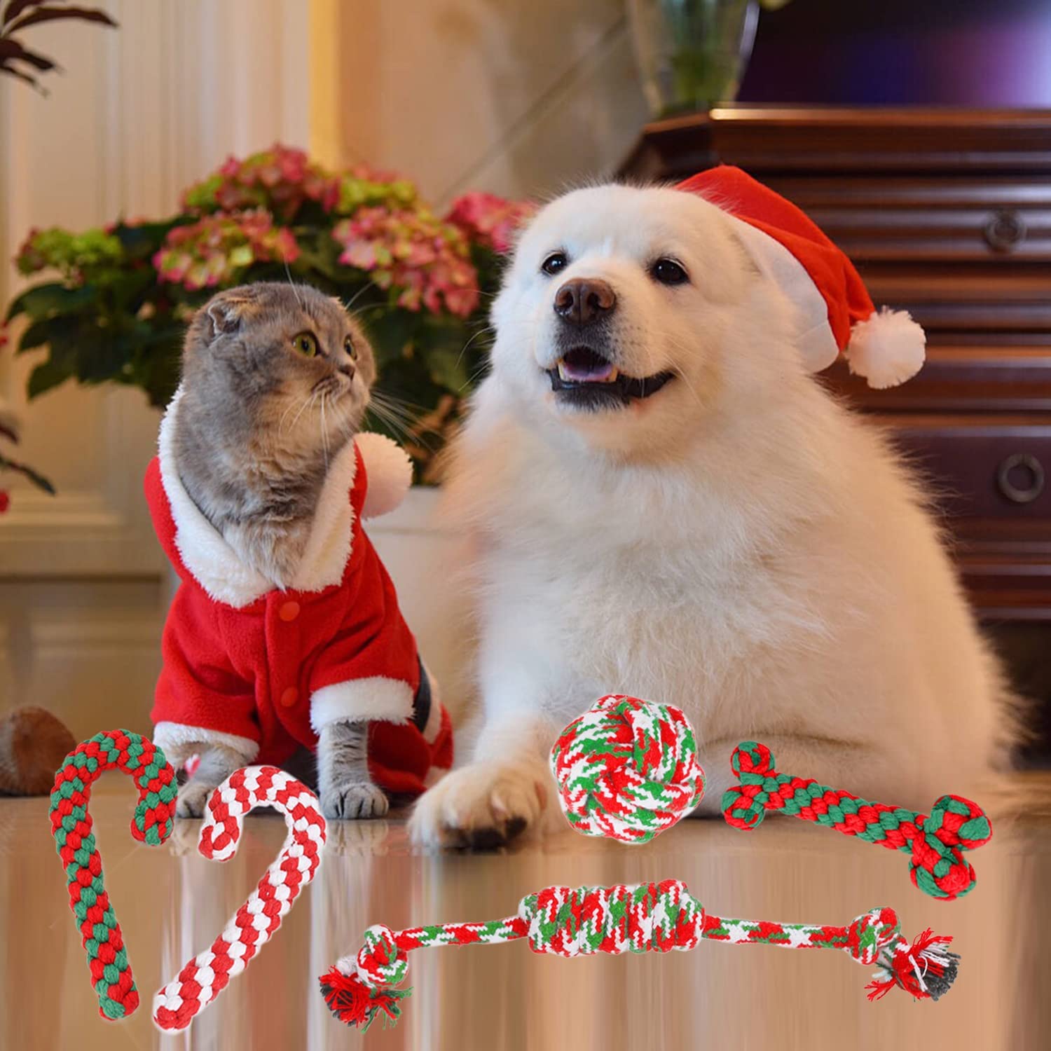 Qiicenay 12in candy rope adds variety for gentle chewers and interactive games.