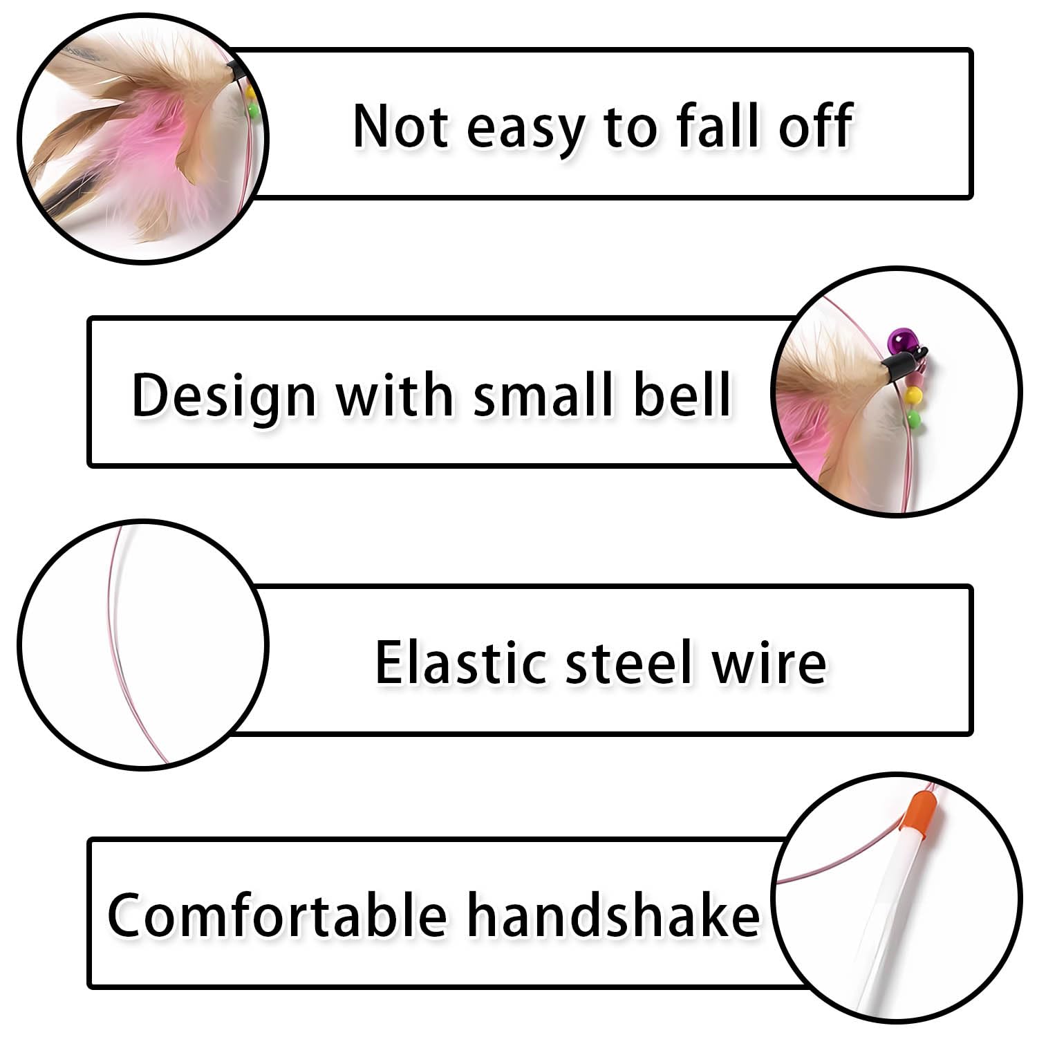 Qiifaiikooii cat-toy-bell-feature attracts attention and invites longer play sessions