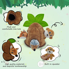 Qiiiiian Coconut Tree side view promoting sensory play with crinkle texture