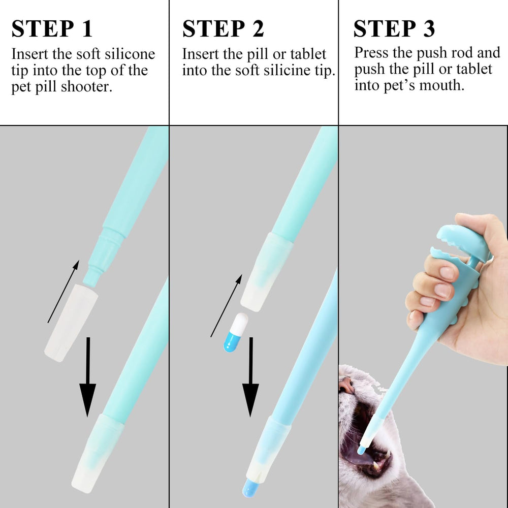 QIYADIN pet-medical-feeding-dispenser ready for solid pills.