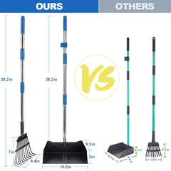 QiMH 38 inch adjustable handle enables bending-free cleanup