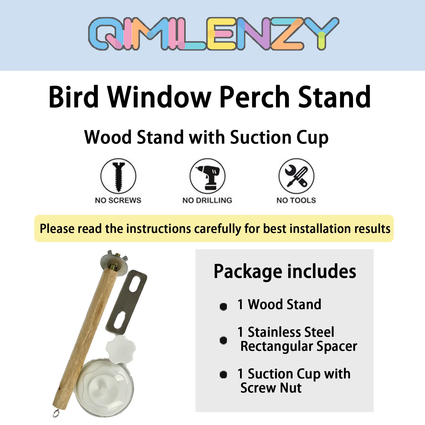 Qimilenzy simple wood perch texture highlights natural material
