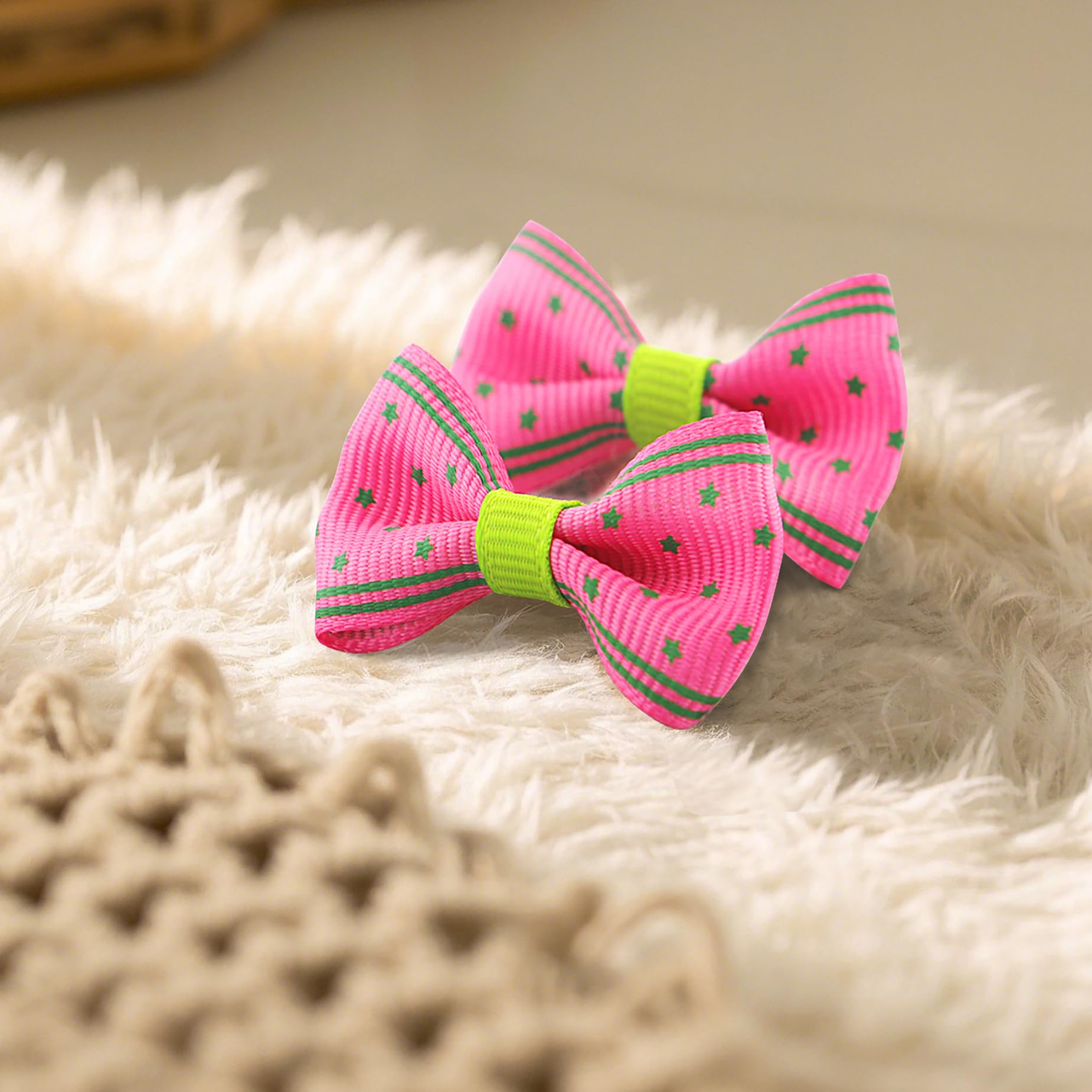 QingHan dog hair bows grooming-ready accessory for cute puppy outfits and look updates.