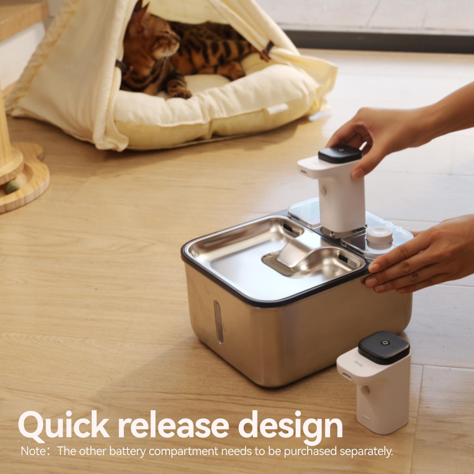 Qinliy dishwasher-safe stainless steel design simplifies cleaning and hygiene.