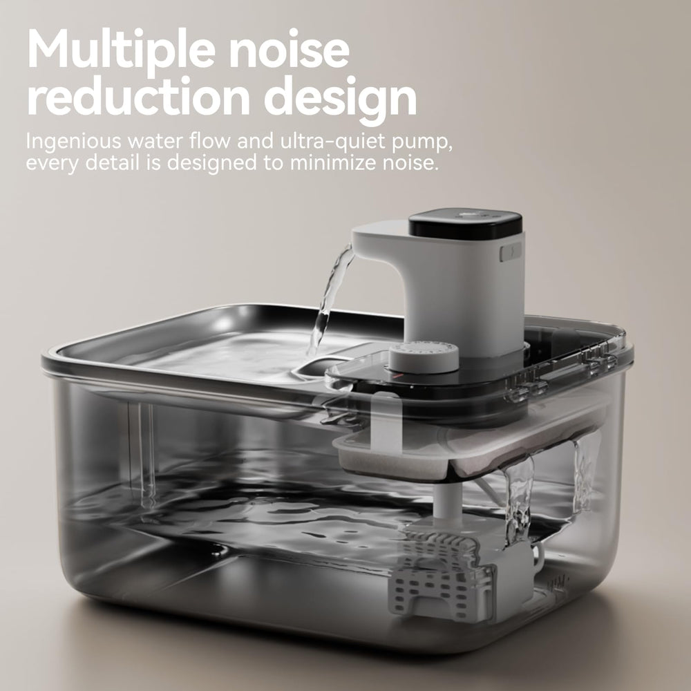 Qinliy filtration system close-up reveals five-layer filtration for cleaner-tasting water.