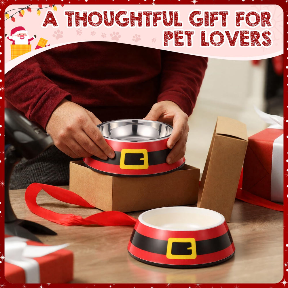 Qinyoung Christmas bowl is travel-friendly and easy to clean.