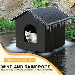 QIPUVOFY outdoor pet shelter collapsed storage illustrates space-saving travel and storage.