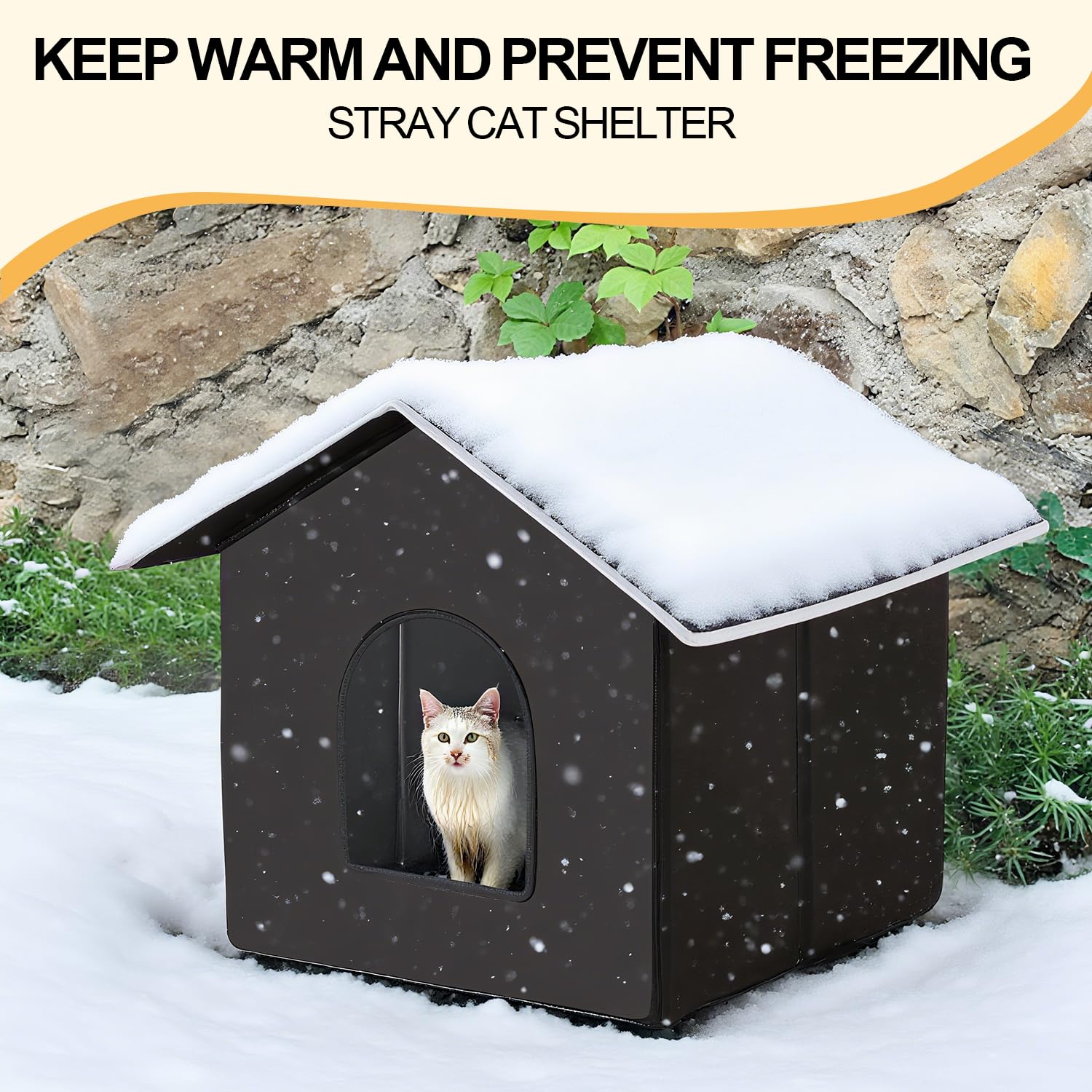 QIPUVOFY outdoor pet shelter window detail highlights visibility and cozy containment.