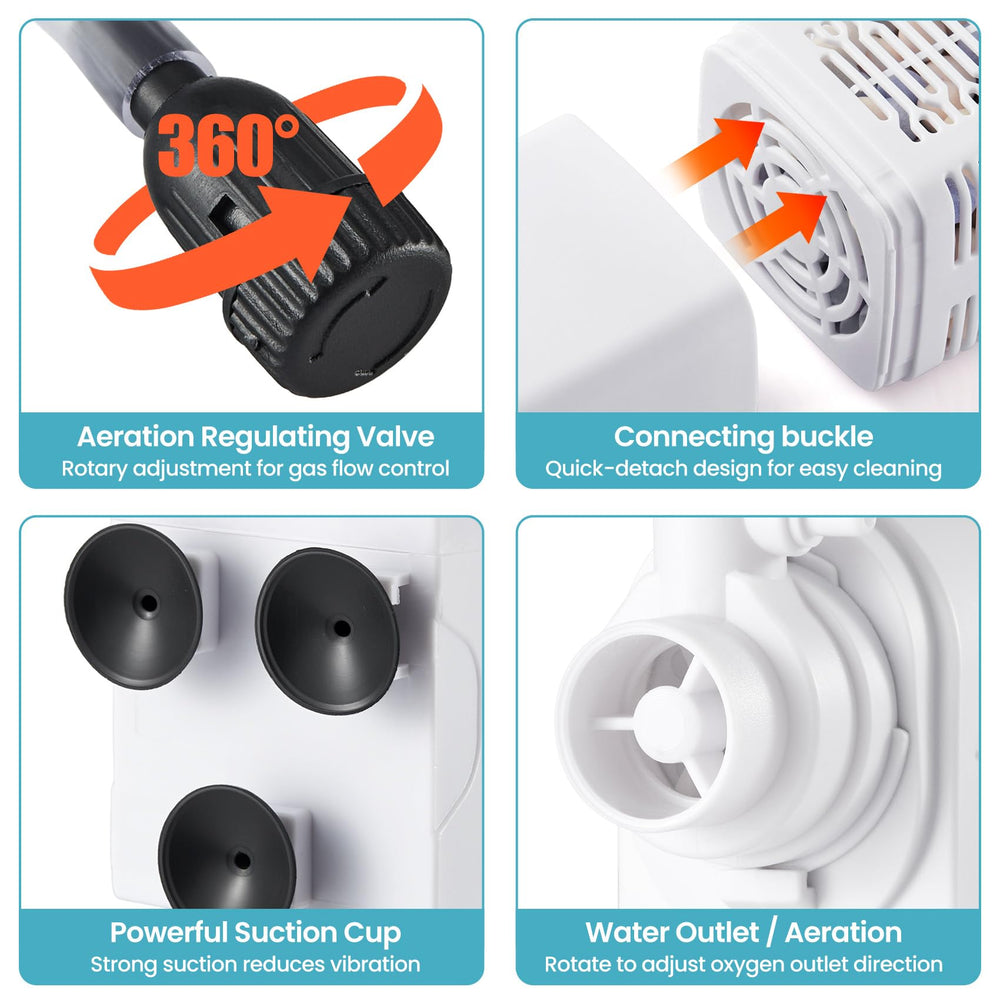 QiQiWader bio-media balls support beneficial bacteria for stable water chemistry.