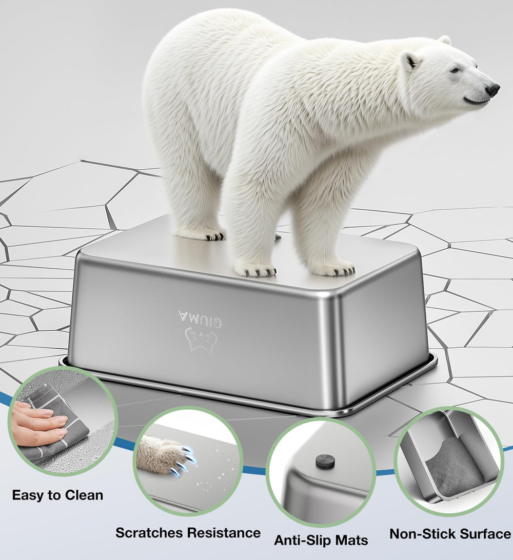 Qiuma stainless-steel easy-clean close-up shows smooth surface for quick maintenance