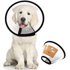 QIYADIN recovery cone overview shows a light, adjustable collar for post-surgery pets.