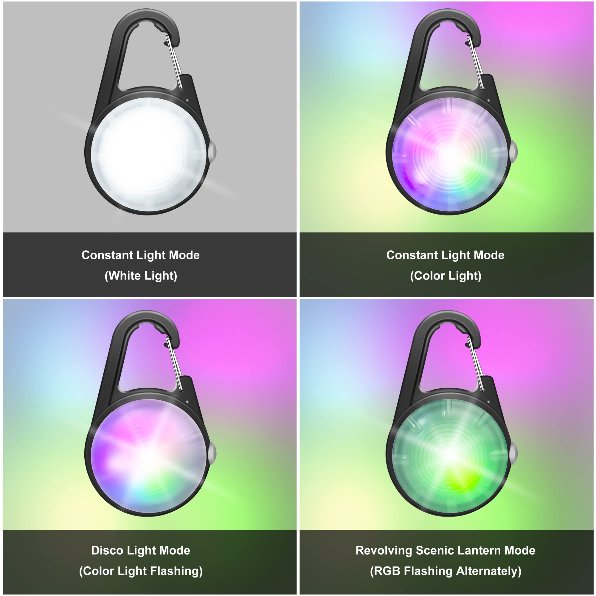 QIZIYARDALL dog collar light worn on dog neck during night walk