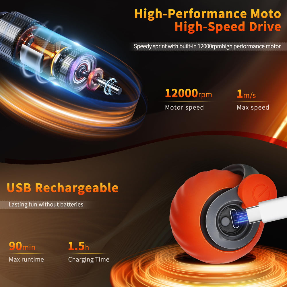 QKOQKO Cat Toy obstacle avoidance keeps play smooth on carpets