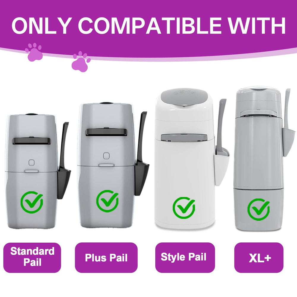 Qltytoy cat litter refill bags compatible with Litter Genie Style for convenient home use
