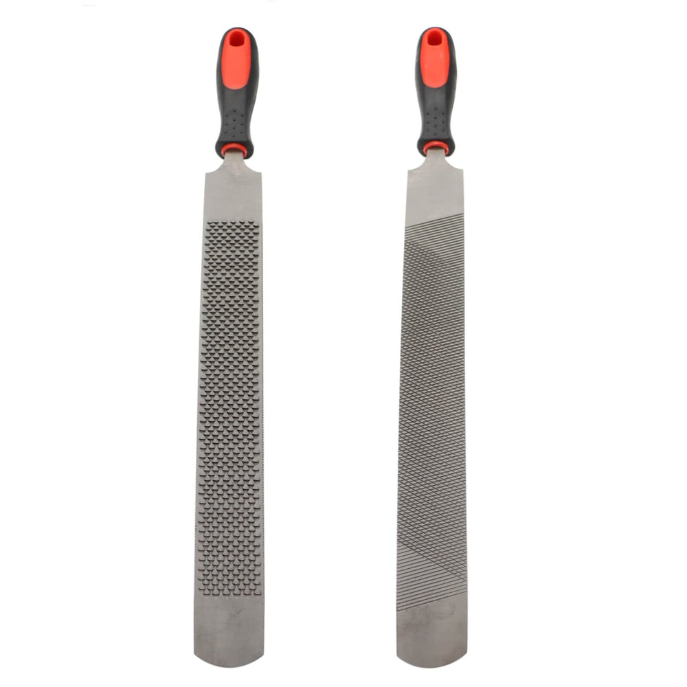 Qlvily hoof rasp ergonomic grip enables comfortable, extended use.