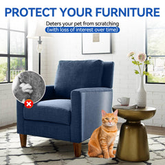 Qlyxang clear couch protector adhesive keeps surfaces visible while protecting against claws.