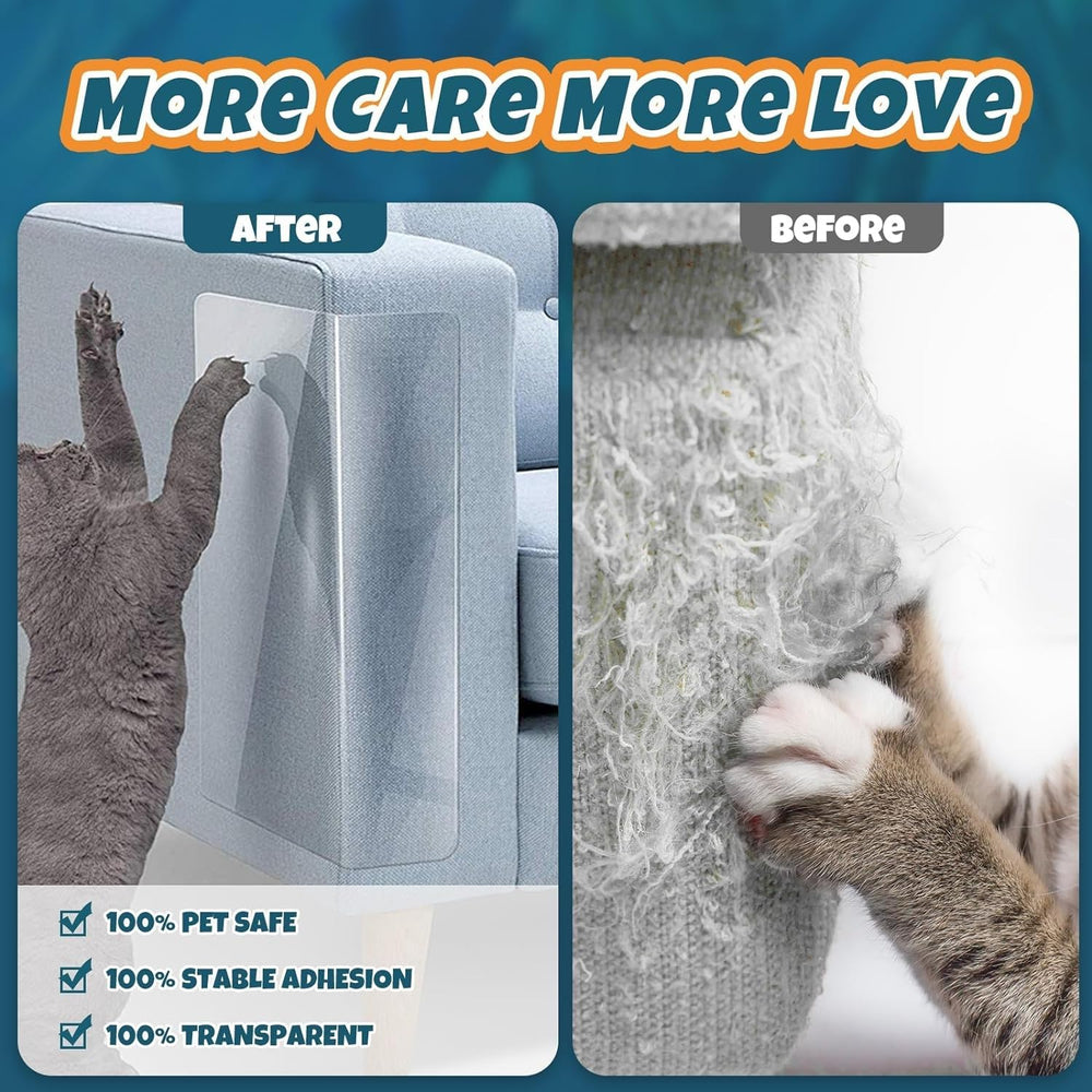 Qlyxang family-safe cat scratch barrier protects furniture and households.