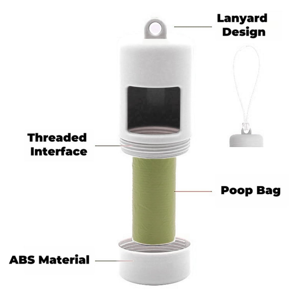 QMEAKMONY compact poop bag dispenser portable design for quick bag access