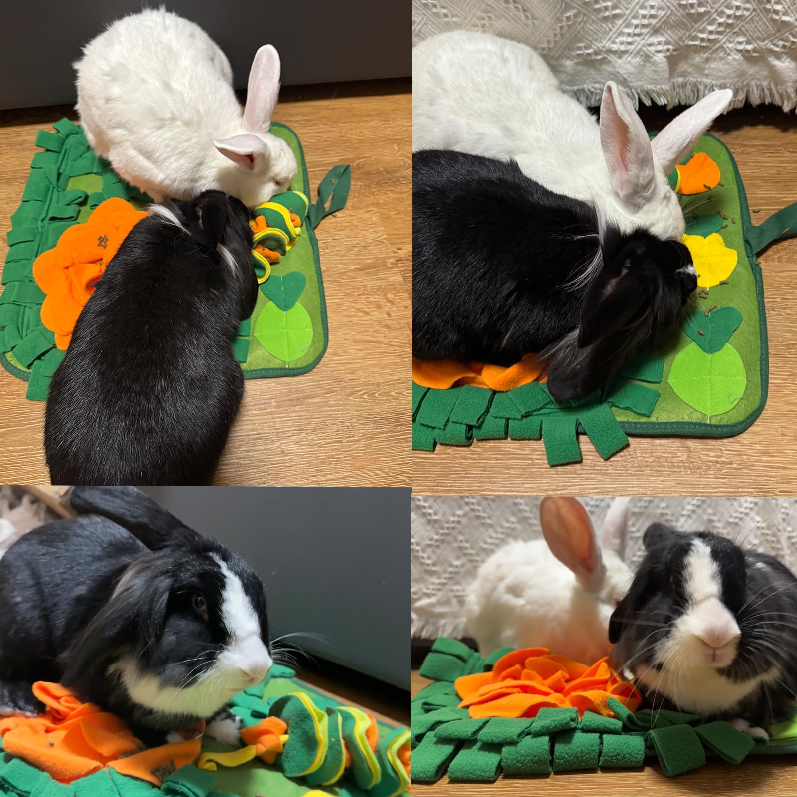 QMoveltyF Snuffle Mat travels easily for on-the-go pet enrichment
