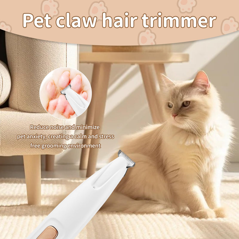 QNHMPW trimmer operates quietly to minimize pet anxiety during grooming