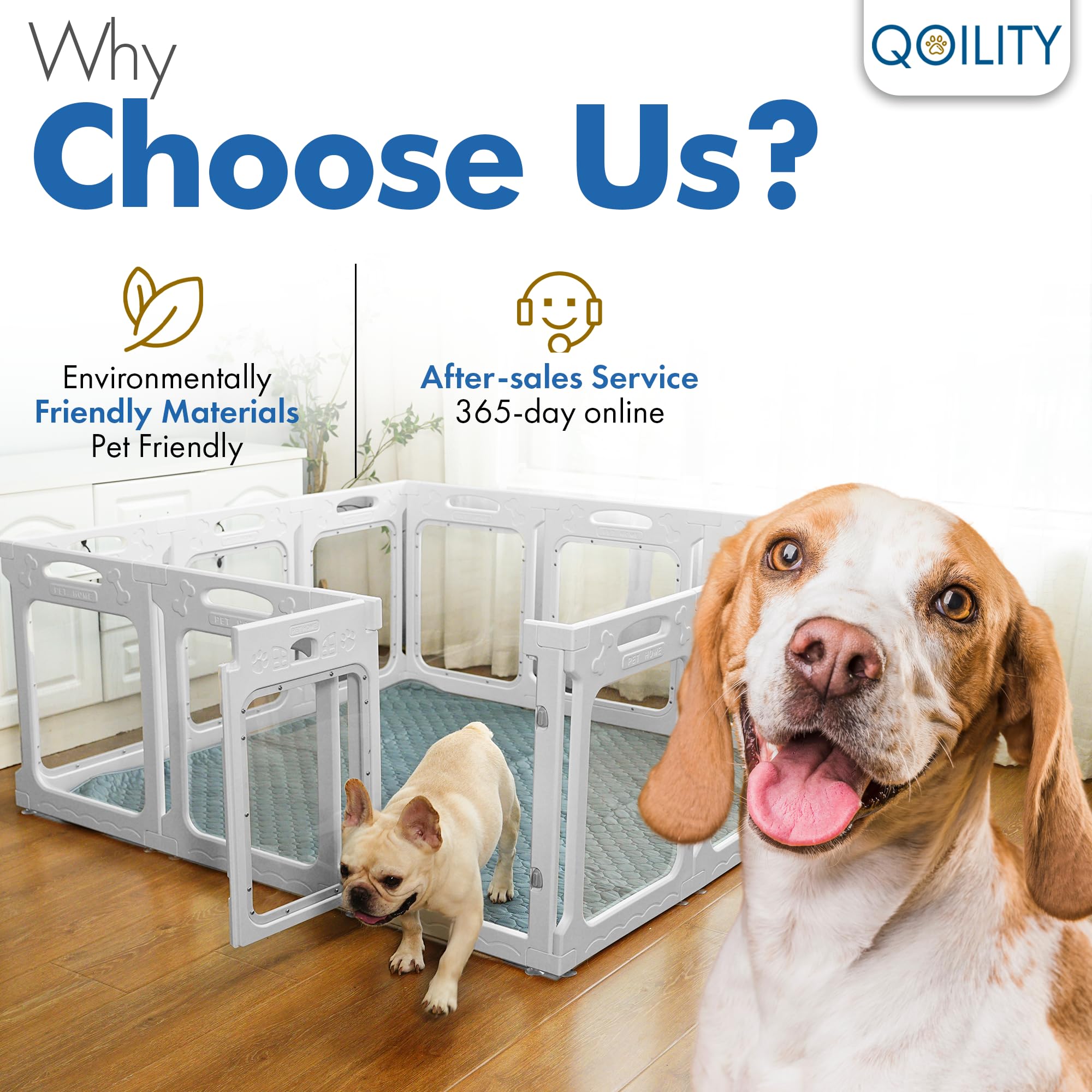 Qoility white acrylic enclosure is easy to clean and maintain.