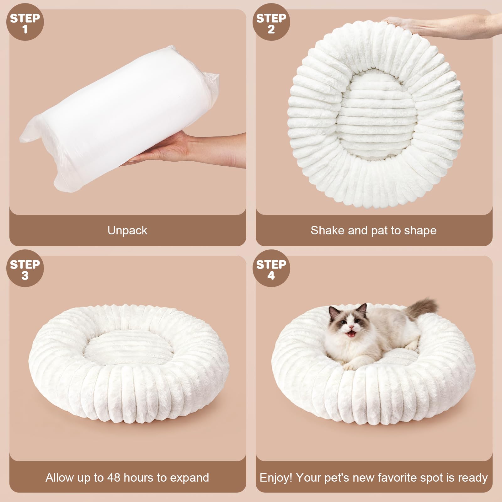 QOKO self-warming cat bed wash-ready with removable cover