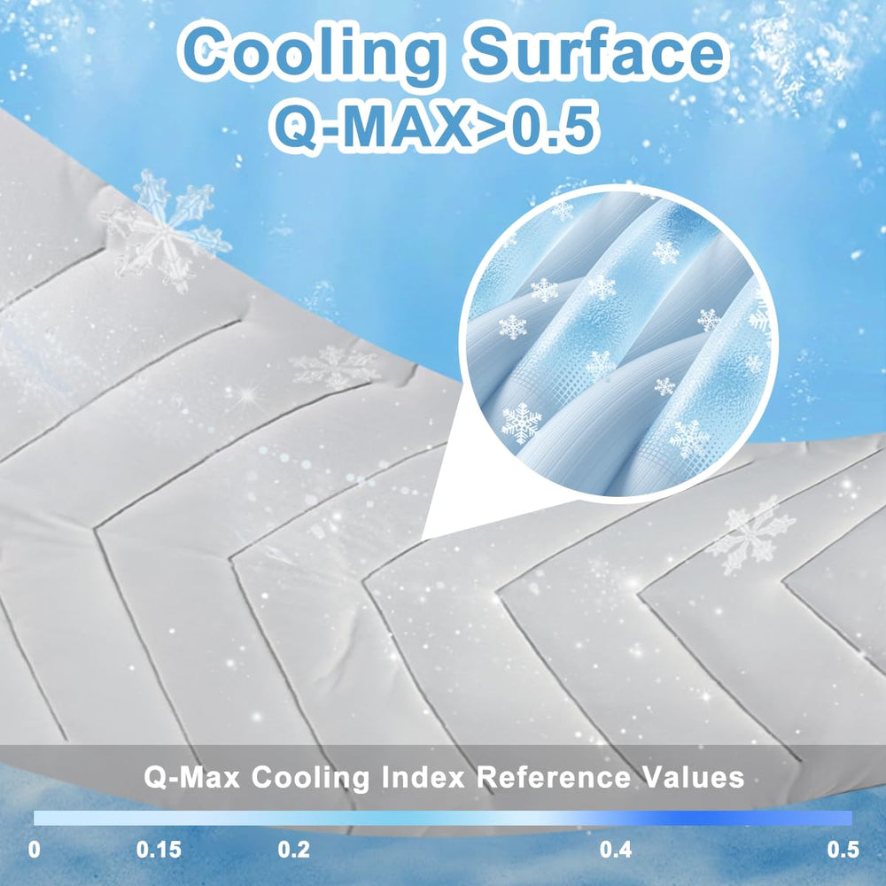 Qonimm dog cooling mat in kennel showing portable foldable design.