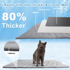 Close up of Qonimm Q-MAX fabric demonstrating instant contact cooling on the surface.