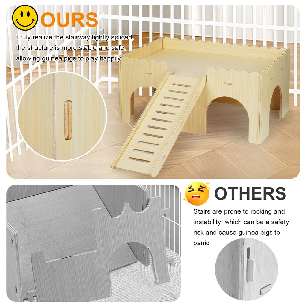 Qorviana guinea pig hideout air circulation design promotes fresh airflow inside.