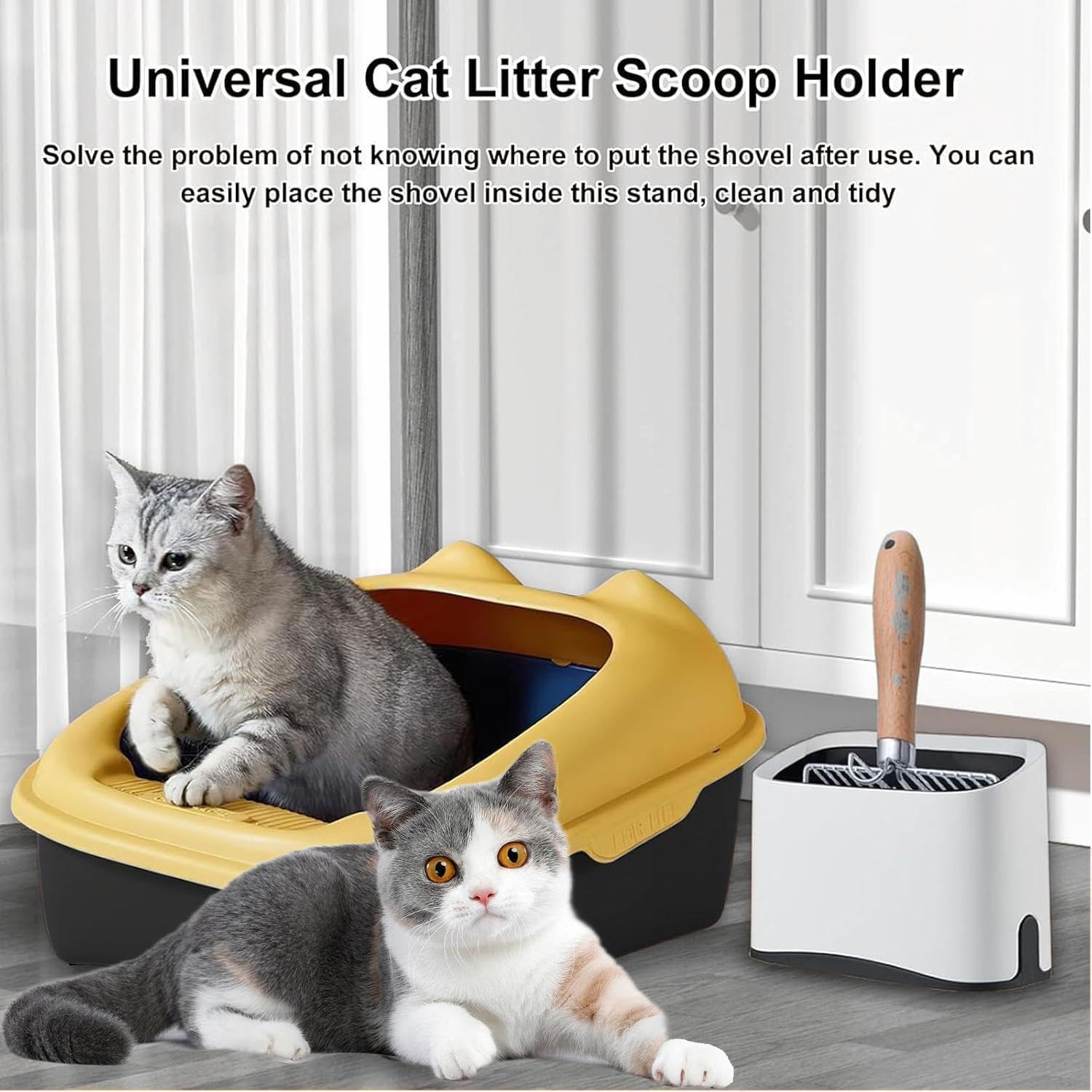 QPOIBSD scoop holder used as multi-use storage for small items nearby.